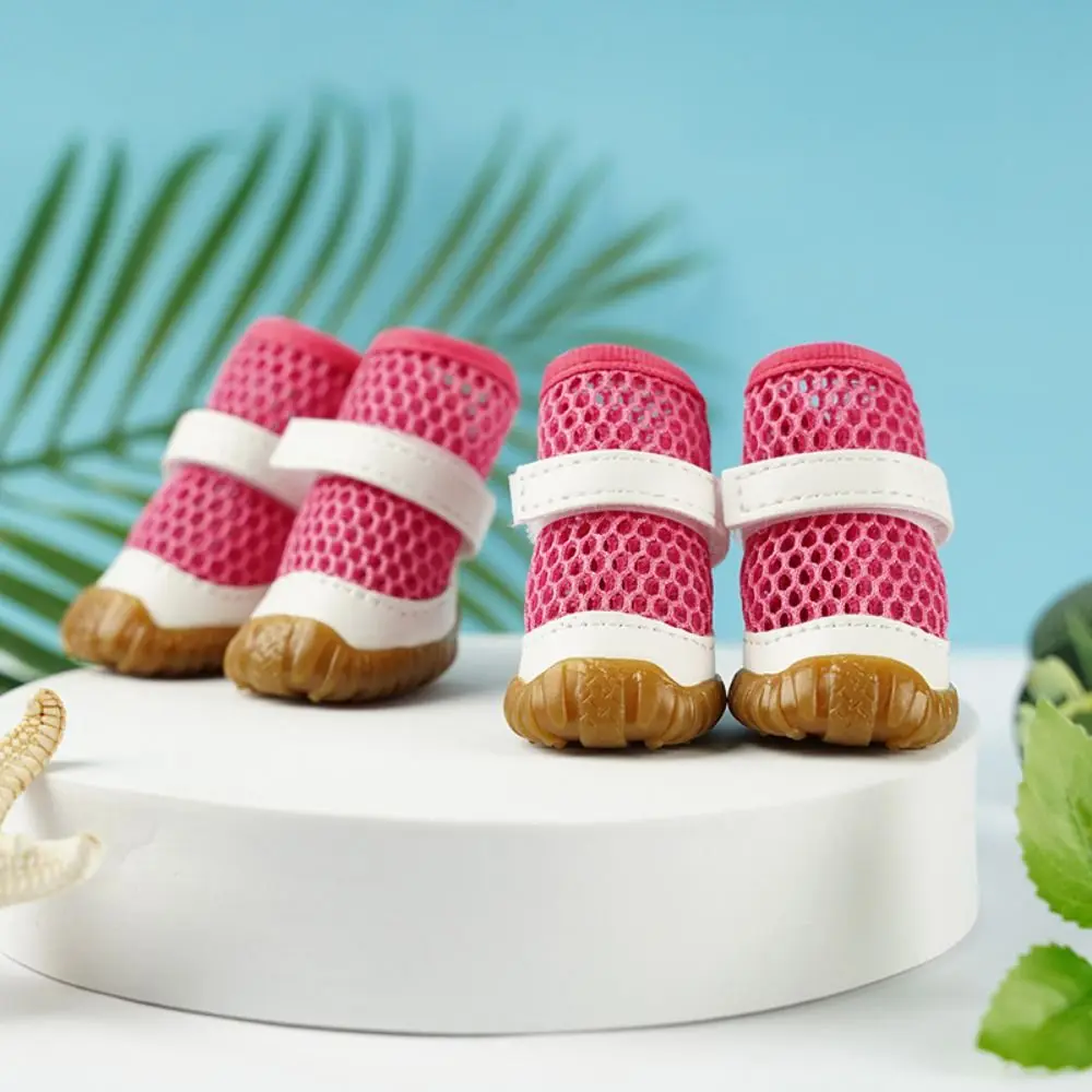 Sapatos Respiráveis para Cães Pequenos de PVC Antiderrapante - Imagem 5