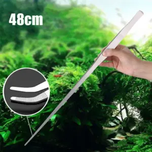 pinça curva de aço inoxidável para aquário