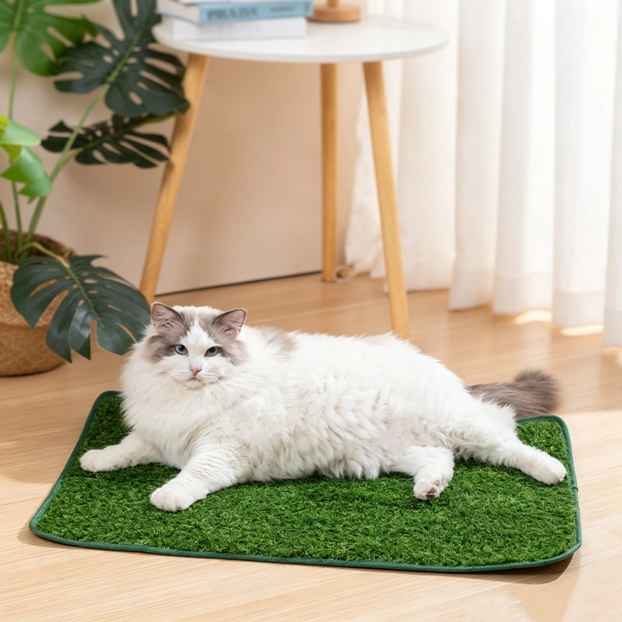 Tapete de Grama Artificial Lavável para Cães com Base Antiderrapante - Imagem 3