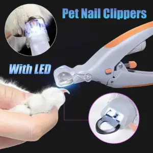 cortador de unhas pet com led