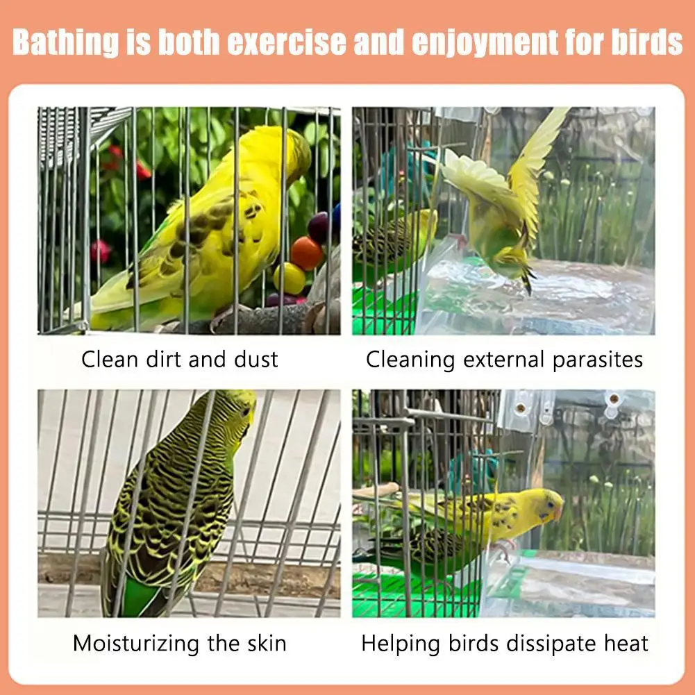 Banheira para Pássaros de Plástico 13,5 cm para Gaiola - Imagem 4