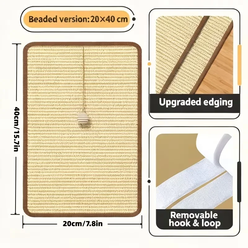 Arranhador de Sisal para Gatos com Bola Suspensa - Imagem 4