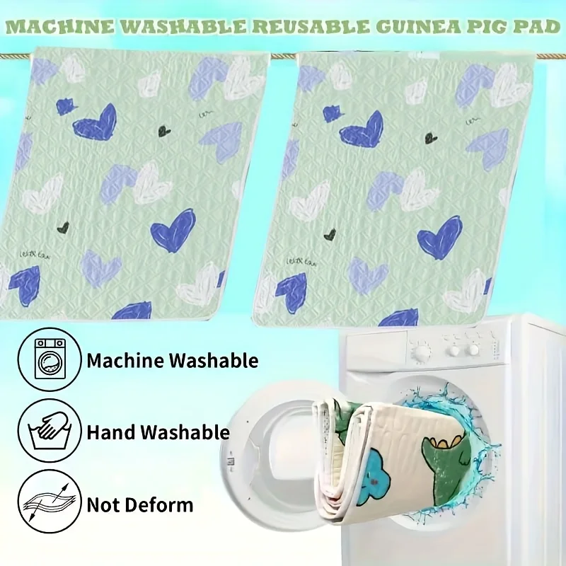 Tapete para Gaiola de Hamster e Coelhos Lavável Reutilizável - Imagem 6