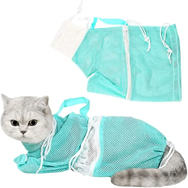 Saco de Banho para Gatos em Poliéster Ajustável até 7 kg - Imagem 4