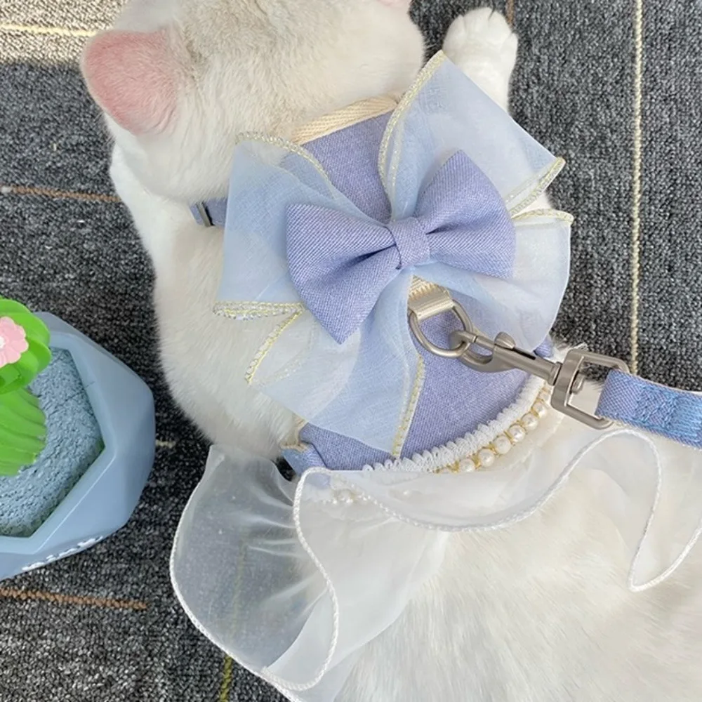 Coleira e Arnês para Gatos de Nylon com Laço e Ajuste - Image 4