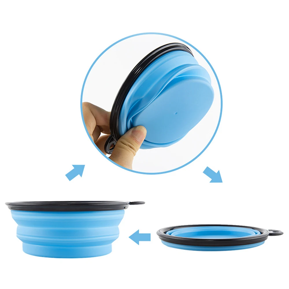 Tigela Dobrável para Cães de Silicone 350 ml para Viagem - Imagem 3