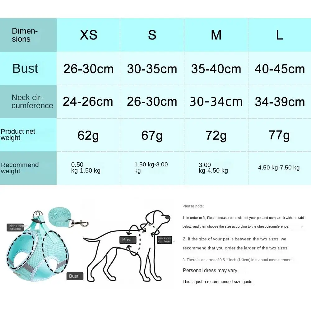 Colete Peitoral para Cães e Gatos Pequenos Refletivo com Ajuste de Pescoço - Image 6