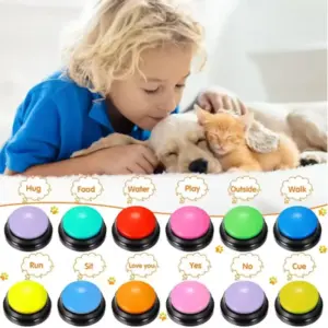 botão gravável para cães