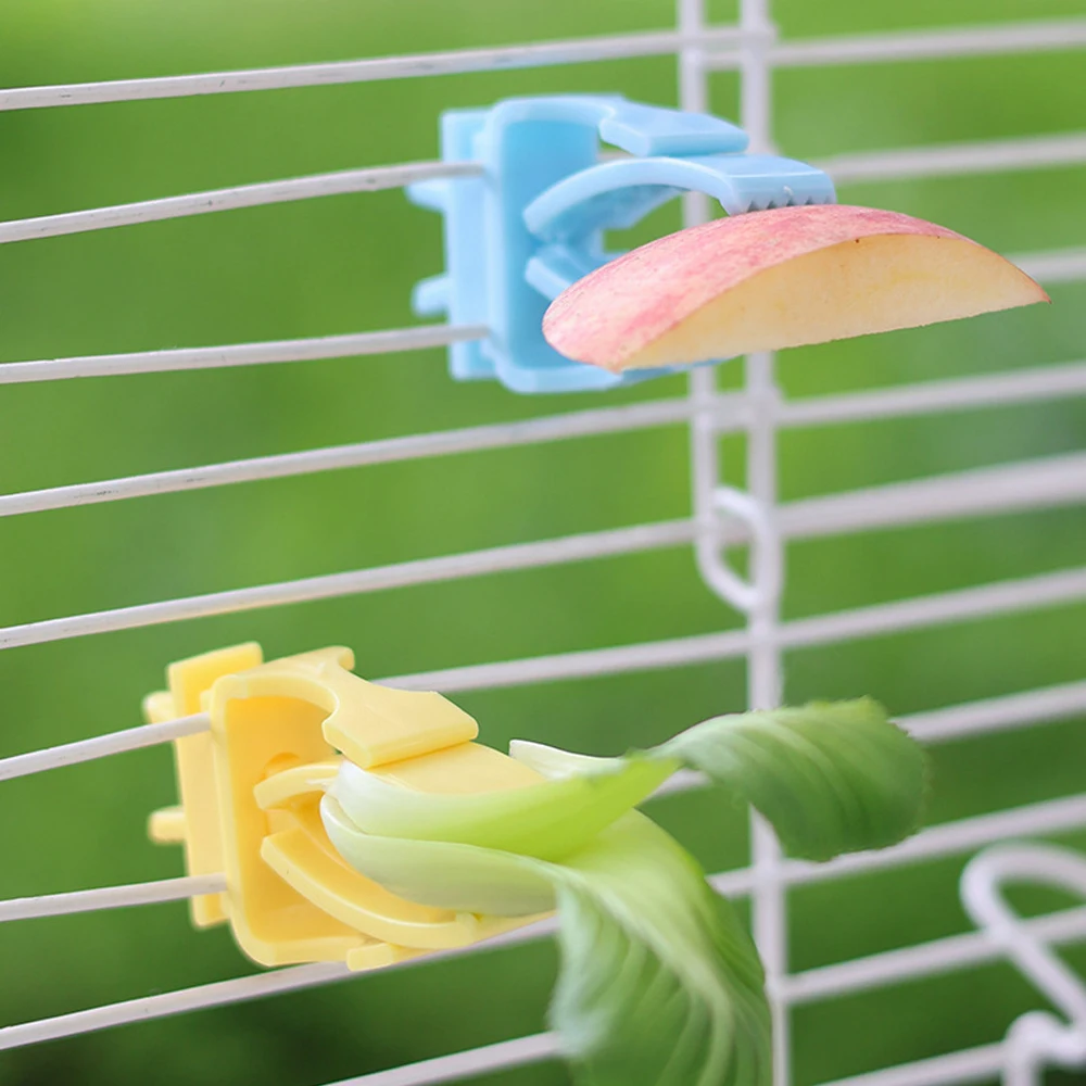 Suporte de Comida para Pássaros de Plástico para Gaiola - Imagem 4