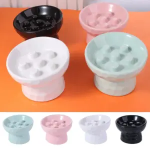 tigela de cerâmica para gatos alimentação lenta
