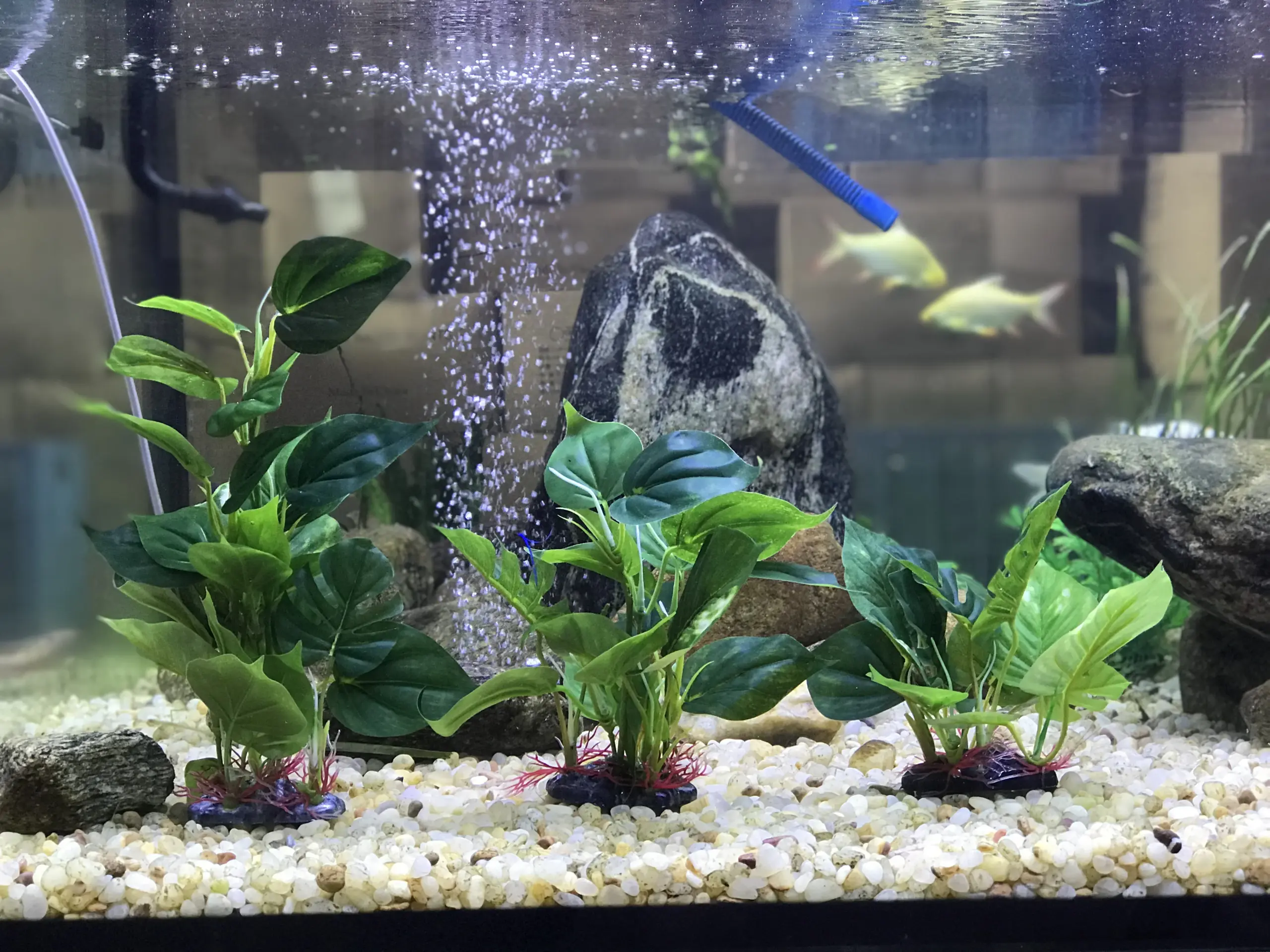 Planta Artificial para Aquário com Folhas Verdes Durável - Imagem 2