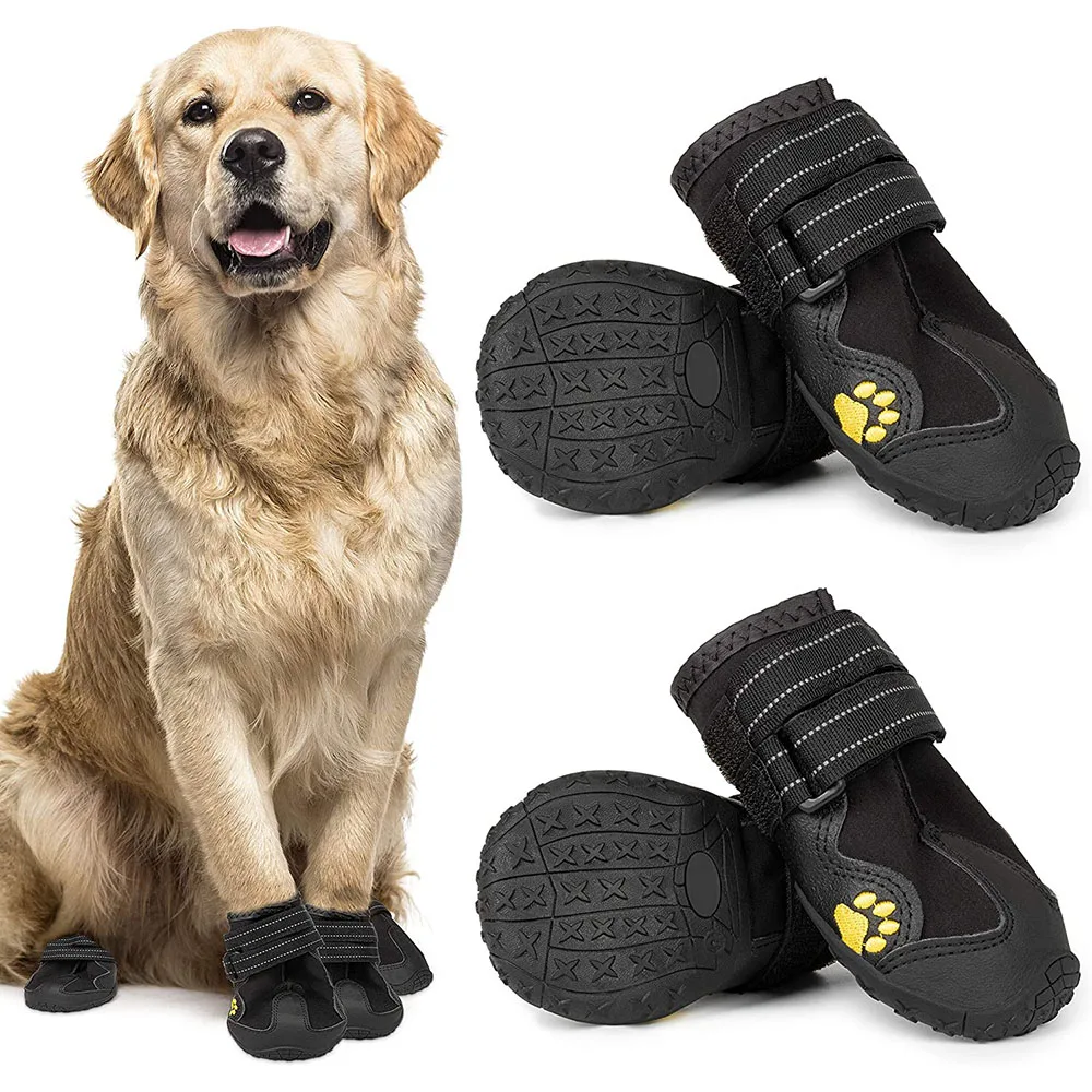 Sapatos para Cães com Sola Antiderrapante e Faixa Refletiva - Imagem 2