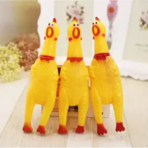 brinquedo de borracha para cães frango