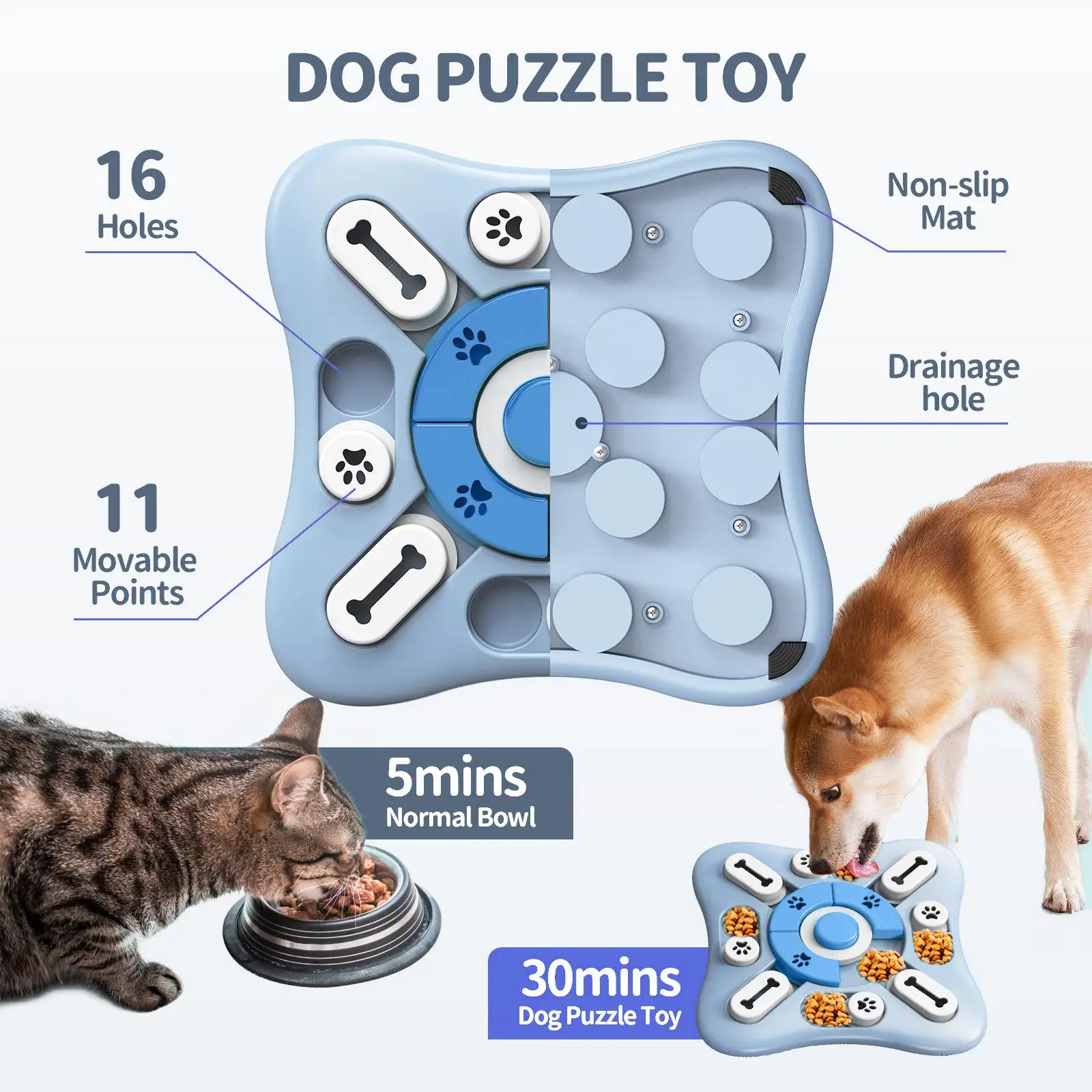 Brinquedo Comedouro Lento para Cães com Dispositivo de Som - Imagem 2