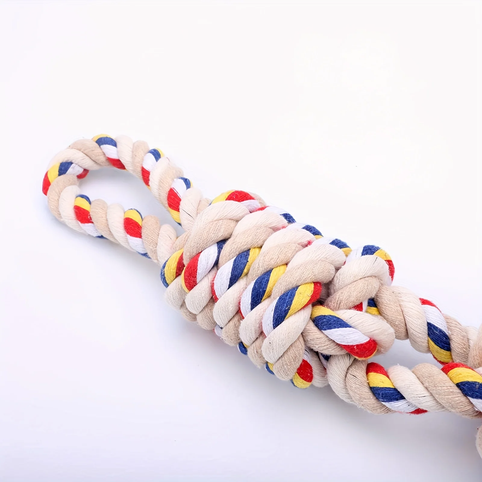 Brinquedo de Corda para Cães com Algodão Natural Resistente - Imagem 3