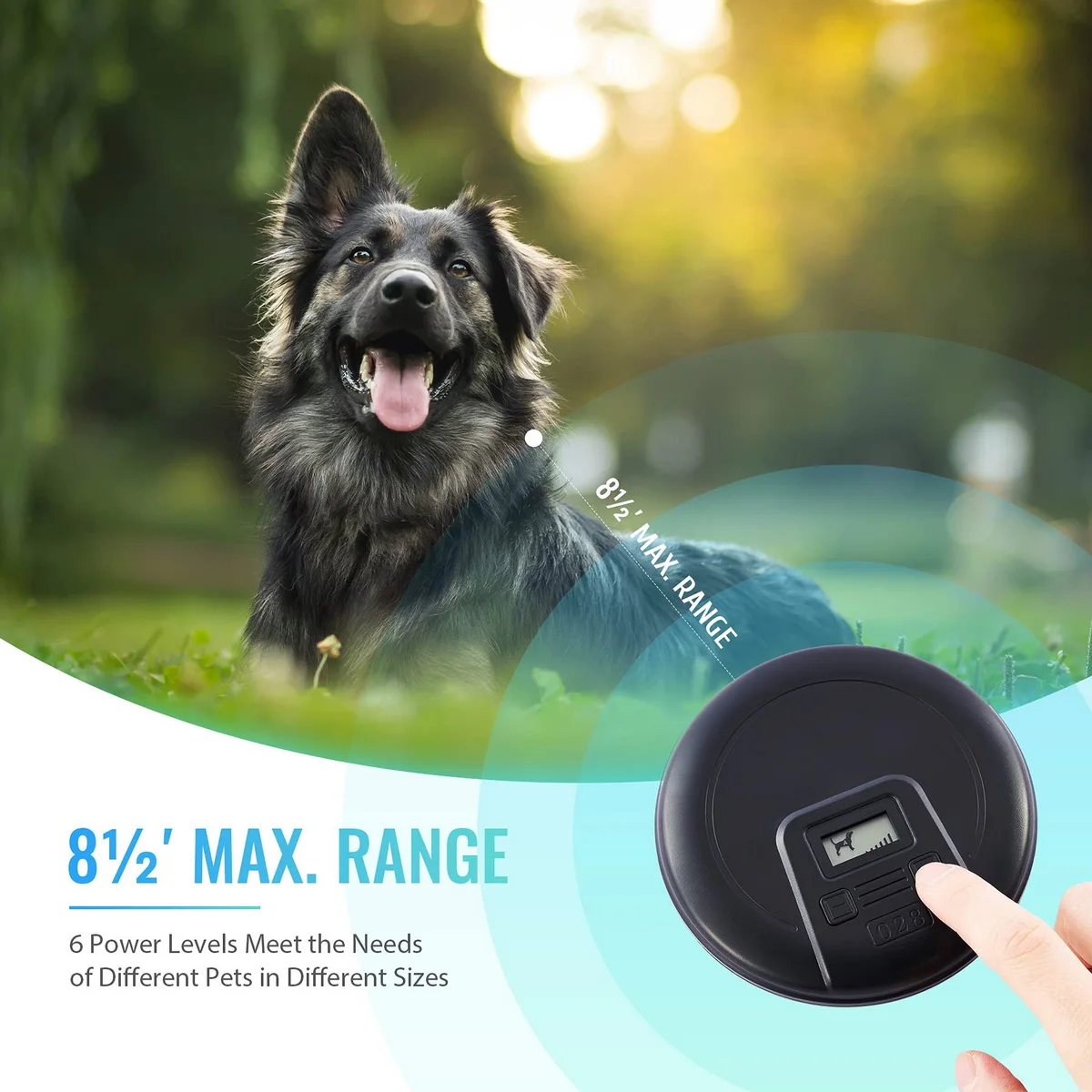 Cerca Eletrônica para Cães com Coleira Recarregável USB - Image 5