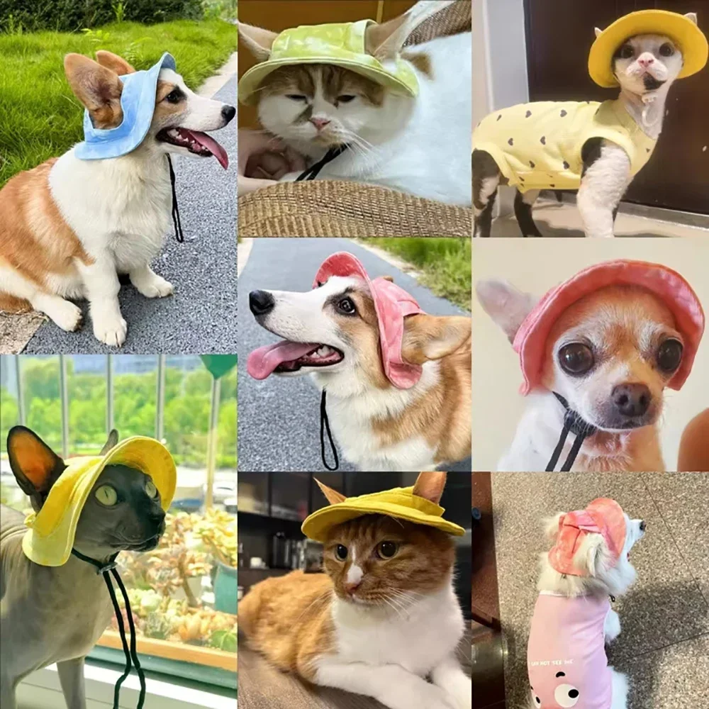 Boné de Beisebol para Cães e Gatos Pequenos e Médios Ajustável - Imagem 4