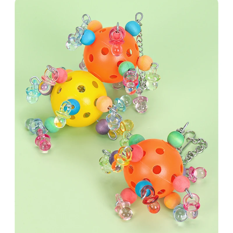 Brinquedo para Pássaros com Furos de Forragem e Balanço - Imagem 2