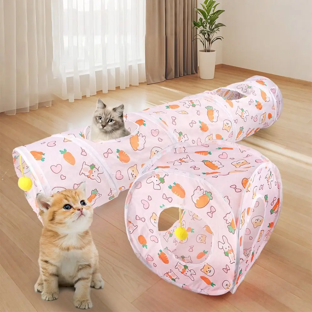 túnel para gato dobrável