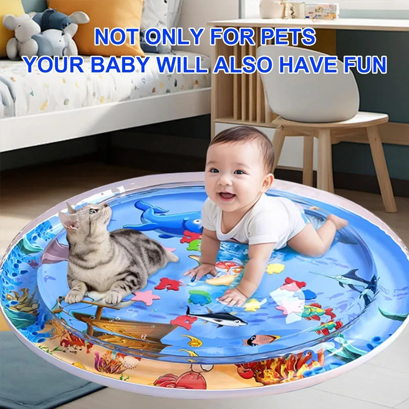 esteira de água inflável para gatos