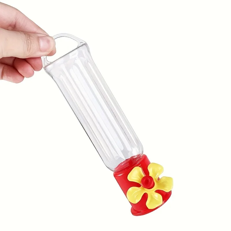 Comedouro para Beija-flores de Vidro Transparente com Flor Destacável - Image 2