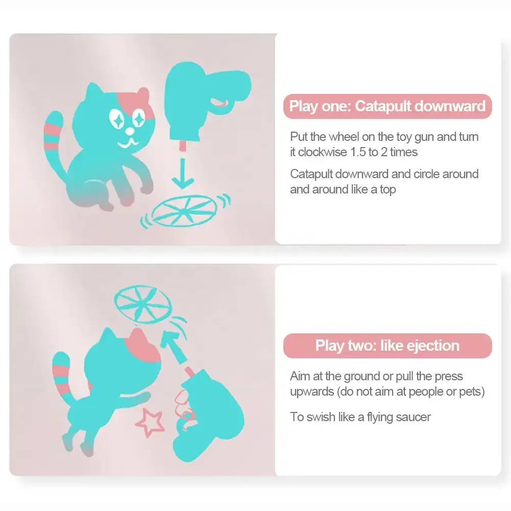 Lançador de Disco para Gatos e Cães Pequenos Interativo com 4 Discos - Imagem 5