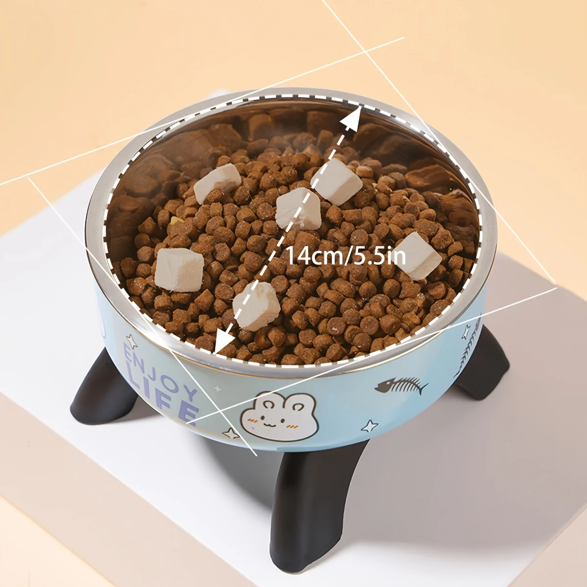 Tigela para Cães e Gatos de Aço Inoxidável com Design de Coelho Anti-Tombamento - Image 3