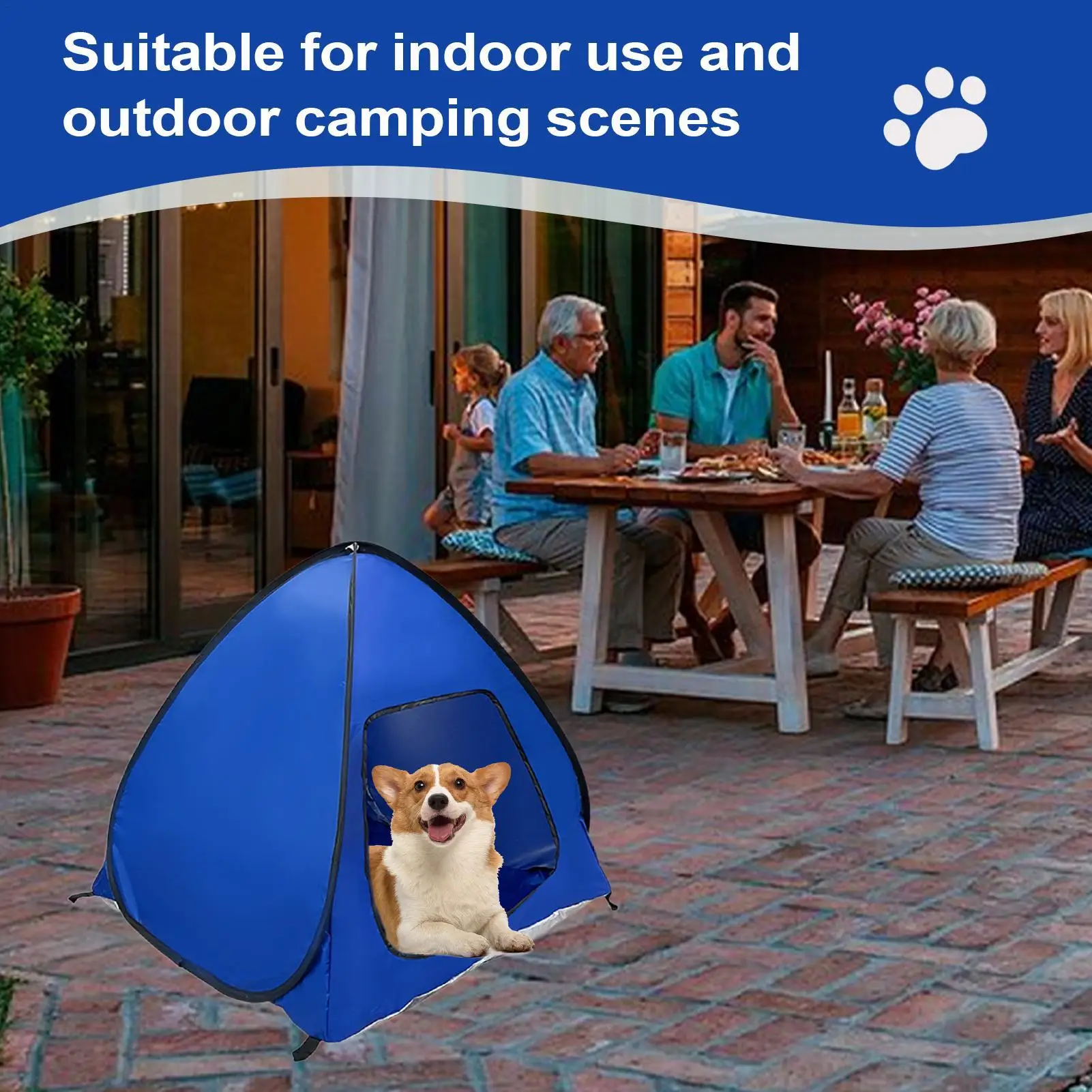 Tenda para Cães e Gatos Dobrável com Proteção UV e Impermeável - Image 3