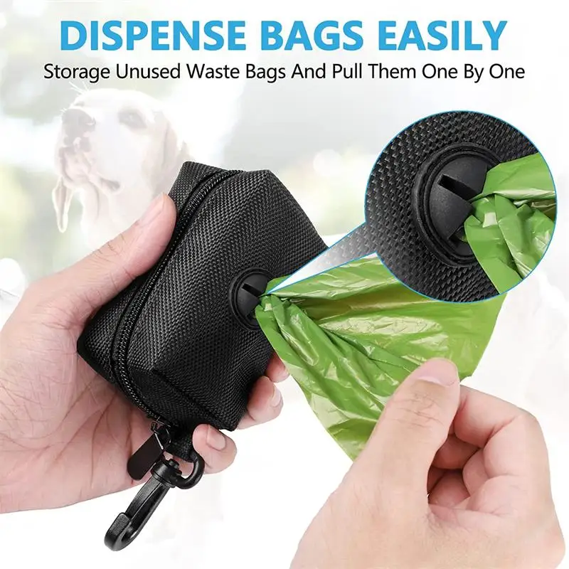 Suporte para Sacos de Cocô para Cães com Clipe Metálico para Coleira - Imagem 2