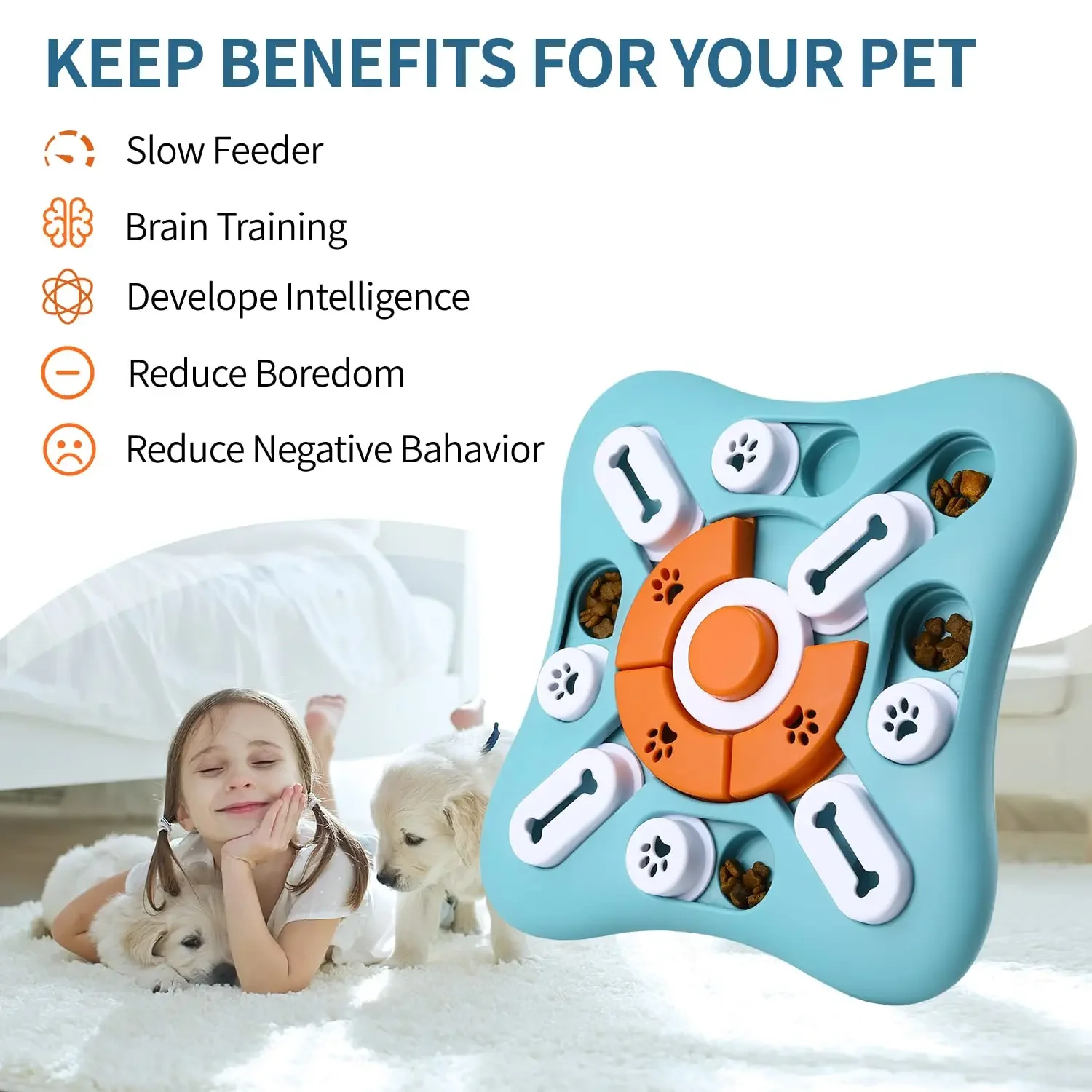 Brinquedo Quebra-Cabeça para Cães com Alimentador Lento - Imagem 2