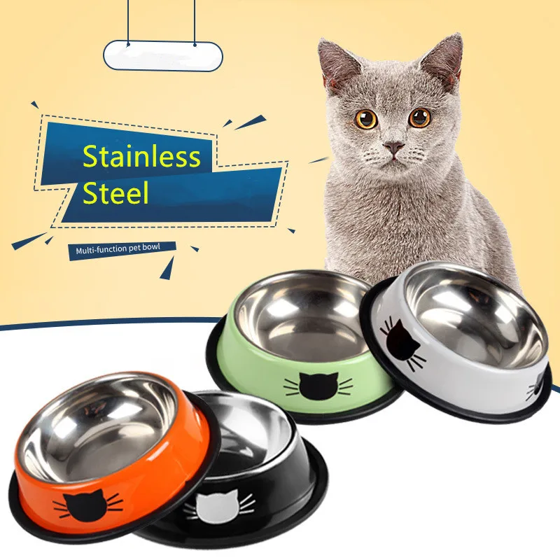 Tigela para Gatos em Aço Inoxidável com Base Antiderrapante - Imagem 2