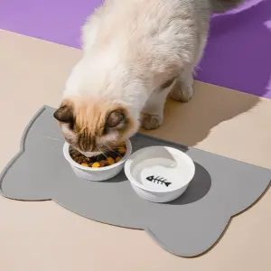 tapete de silicone para cães e gatos