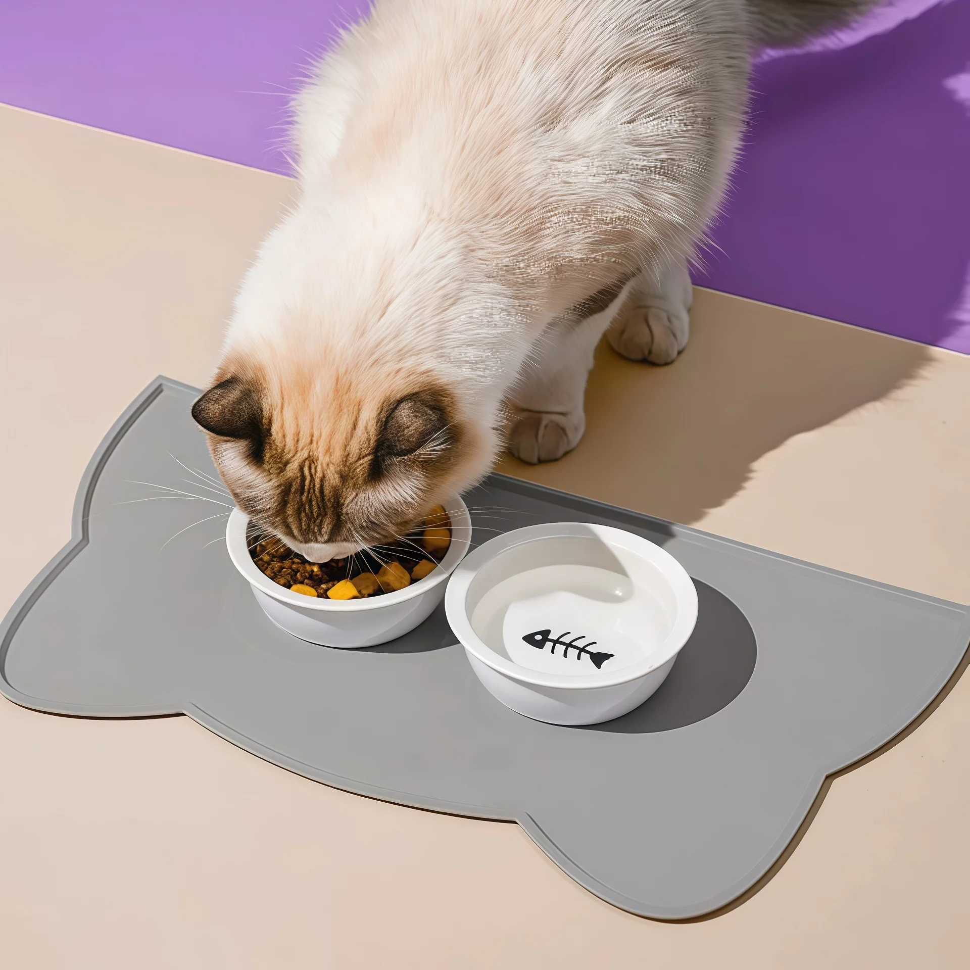 tapete de silicone para cães e gatos
