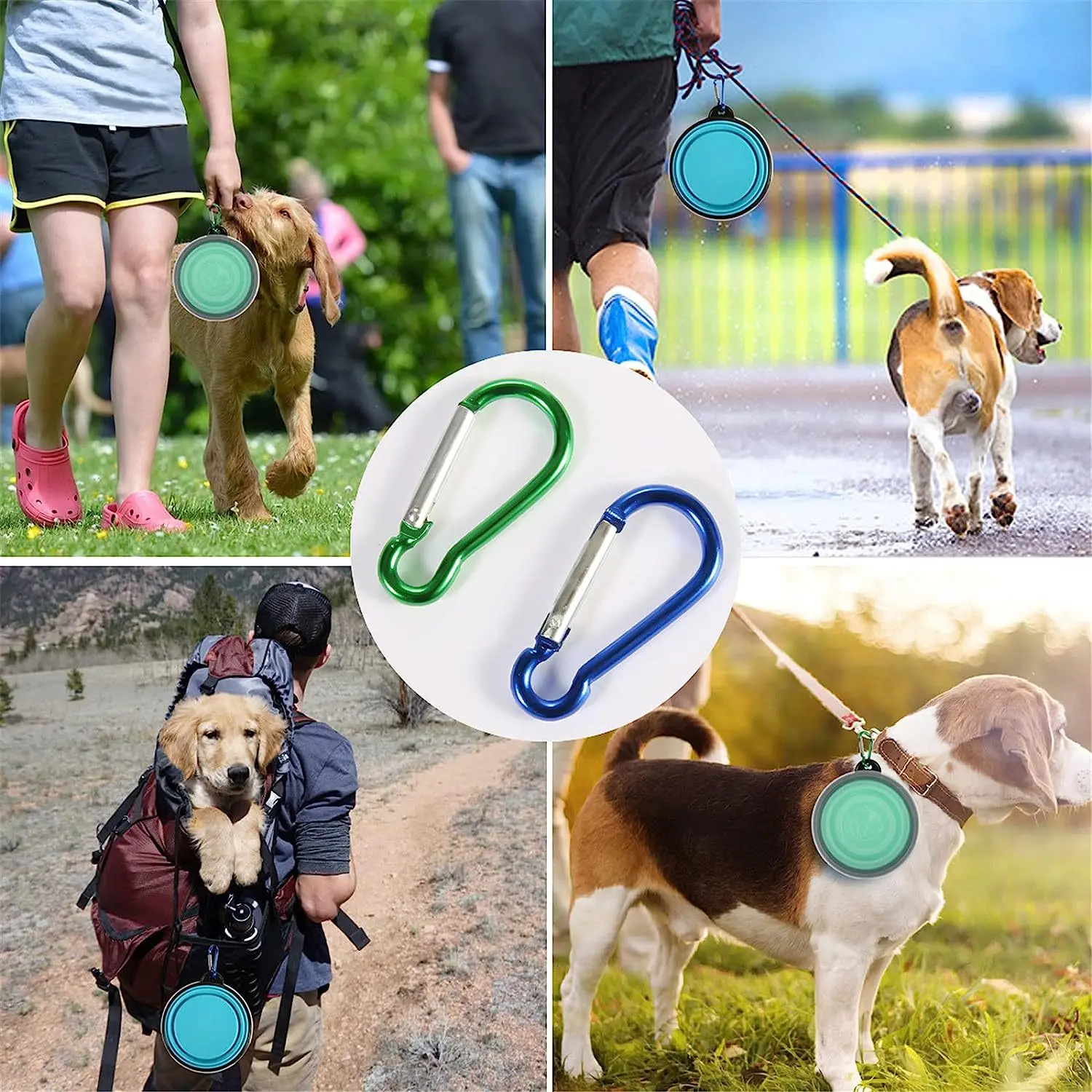 Tigela Dobrável para Cães e Gatos de Silicone Portátil - Imagem 2