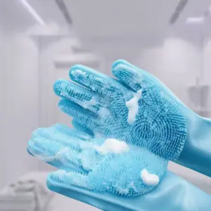 escova de banho de silicone para cães