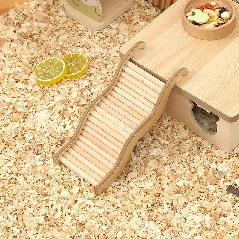 Escada Ondulada de Madeira para Hamster 17 cm - Diversão Ecológica - Image 2