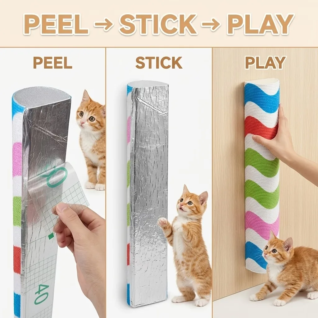 Poste Arranhador para Gatos com Alta Adesão e Estrutura Forte - Imagem 2
