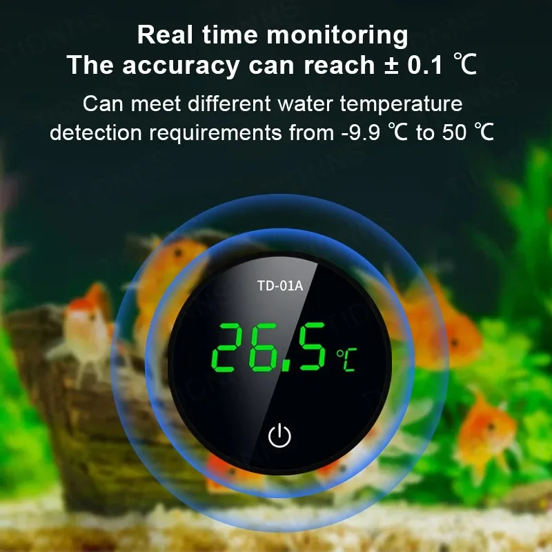 Termômetro Digital para Aquário Tipo-C -9.9-50℃ com Tela LCD - Imagem 4