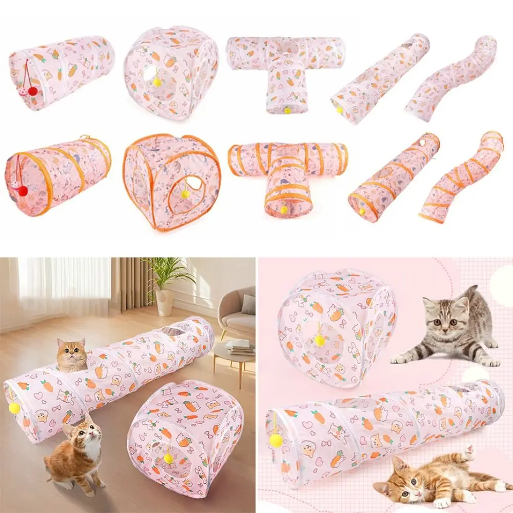 Túnel para Gato de Poliéster e Fio de Aço Dobrável para Viagem - Image 3