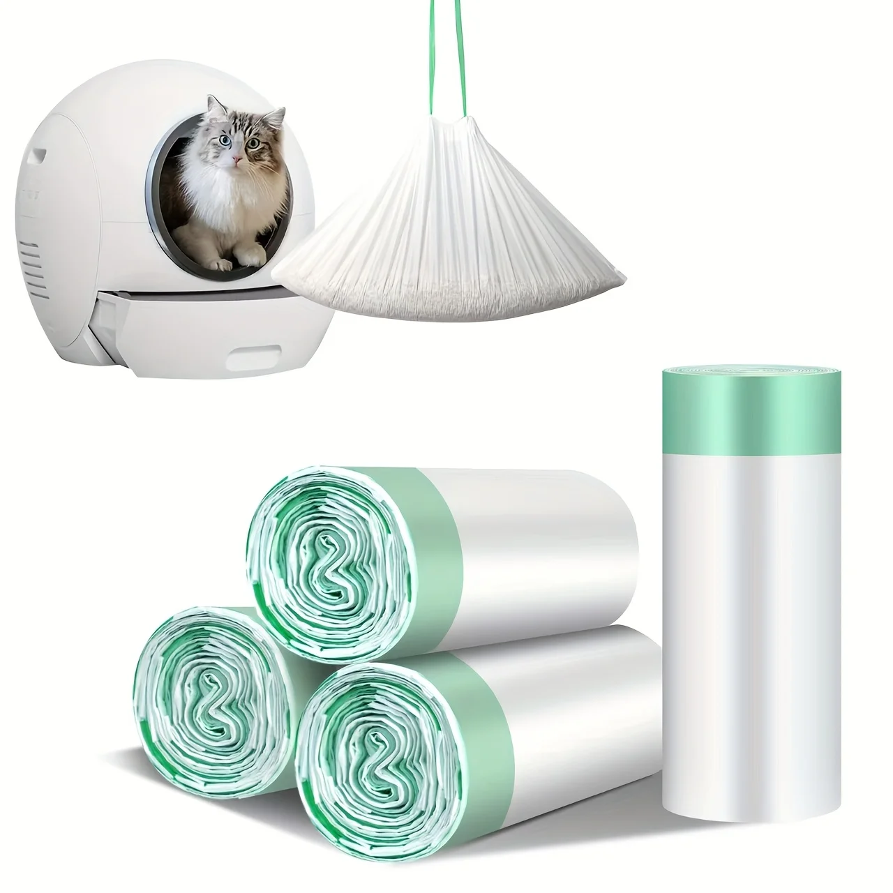 Sacos para Caixa de Areia para Gatos com Cordão - Imagem 6