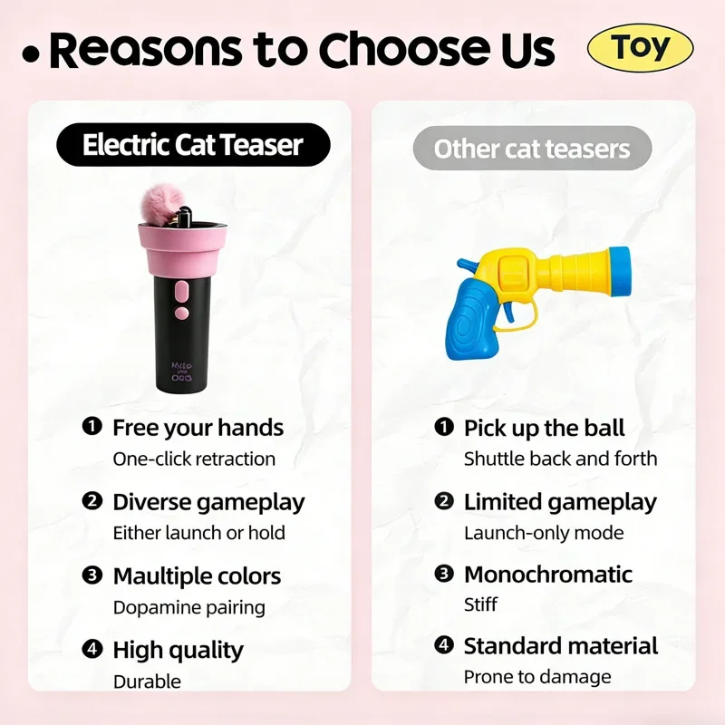 Brinquedo Elétrico para Gatos Recarregável USB com Retração Automática - Image 6