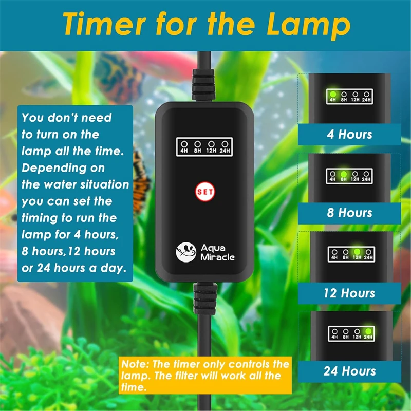 Filtro UV para Aquário 5 em 1 800 L/H com Controle de Temporização - Imagem 4