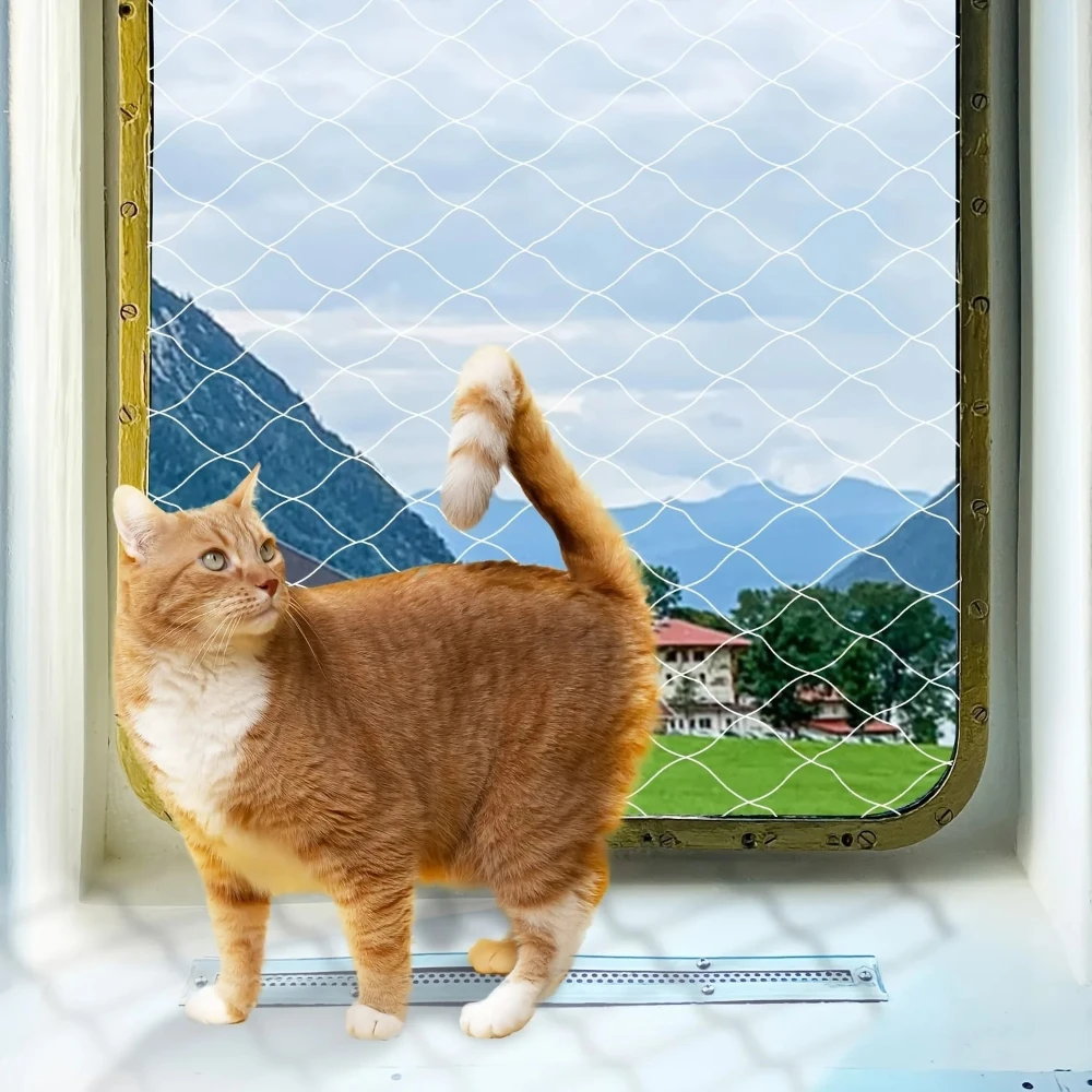 Rede de Segurança para Gatos Transparente, Malha Fina para Varanda - Imagem 2