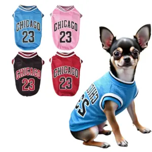 camiseta de basquete para cães