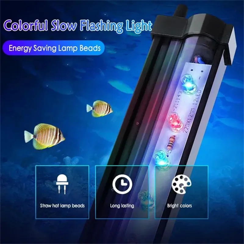Luminária LED para Aquário Colorida Submersível 15 a 45,5 cm - Imagem 2