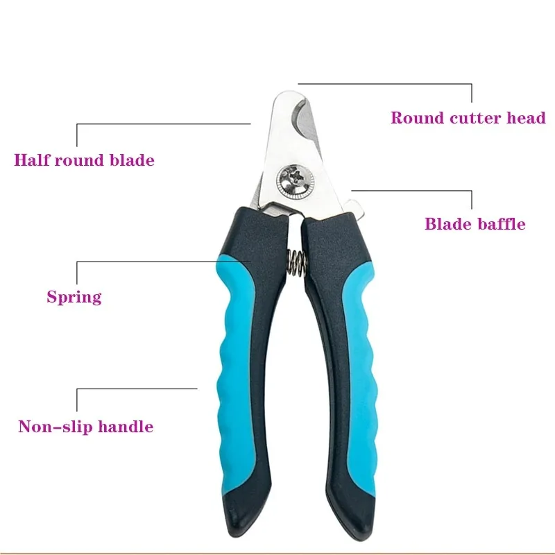 Cortador de Unhas para Cães e Gatos de Aço Inoxidável - Imagem 2