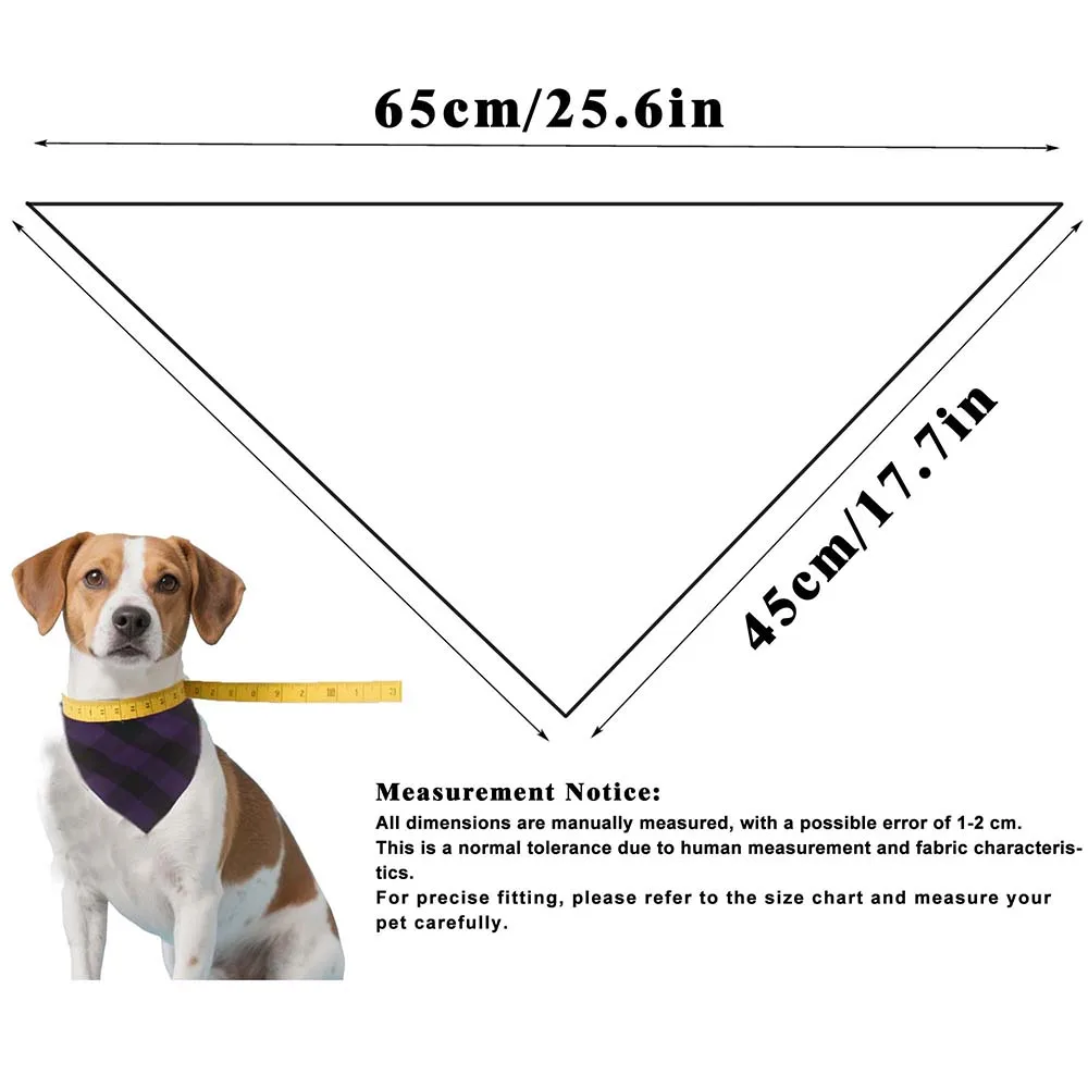 Bandana para Cães e Gatos de Tecido Xadrez com Identificação Personalizável - Image 4
