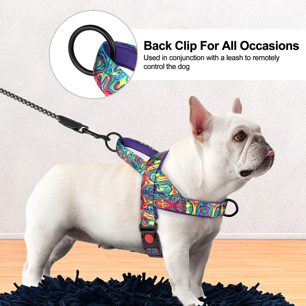 Colete Peitoral para Cães de Nylon Ajustável com Alça de Controle - Image 4