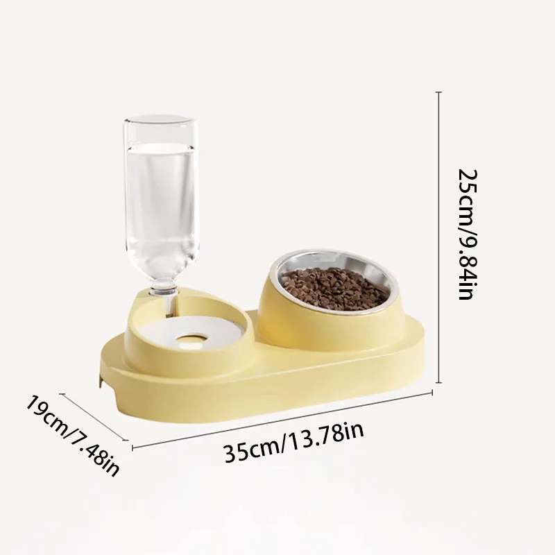 Tigela Dupla para Pets com Dispensador Automático de Água - Image 5