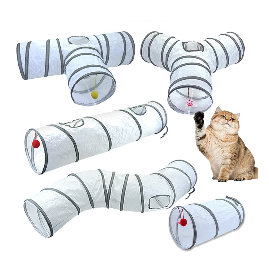 Túnel Dobrável para Gatos e Cães Pequenos de Poliéster - Imagem 6